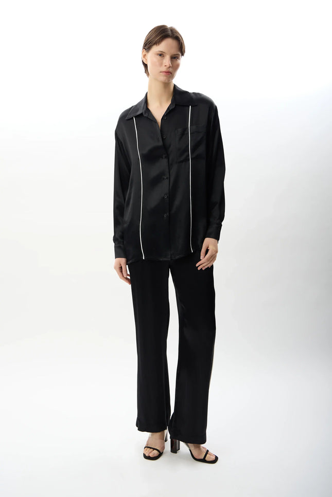 Bol Paça Rahat Kesim Pantolon (Siyah)