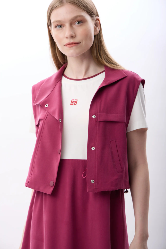 Bomber Yelek (Fuşya)