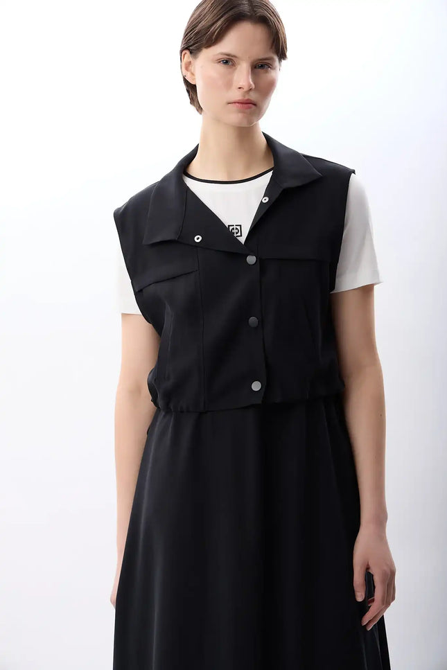 Bomber Yelek (Siyah)