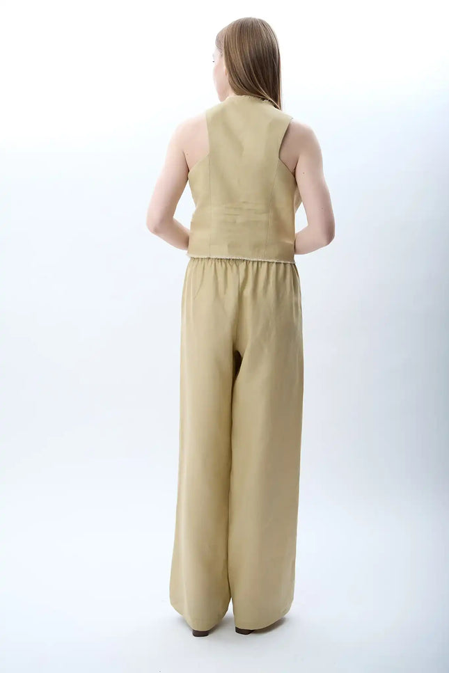 Keten Pantolon (Bej)