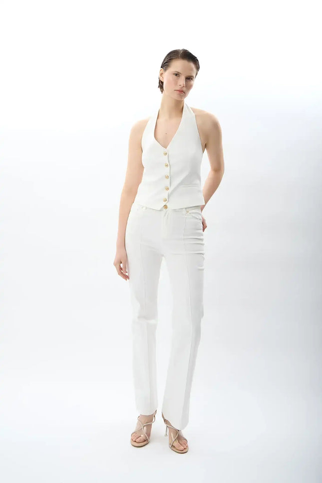 Yüksek Bel Pantolon (Ekru)