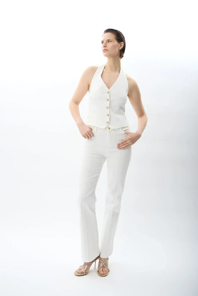 Yüksek Bel Pantolon (Ekru)