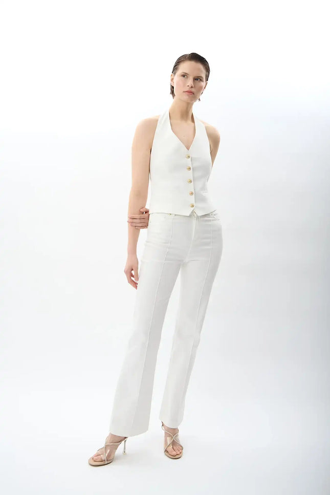 Yüksek Bel Pantolon (Ekru)