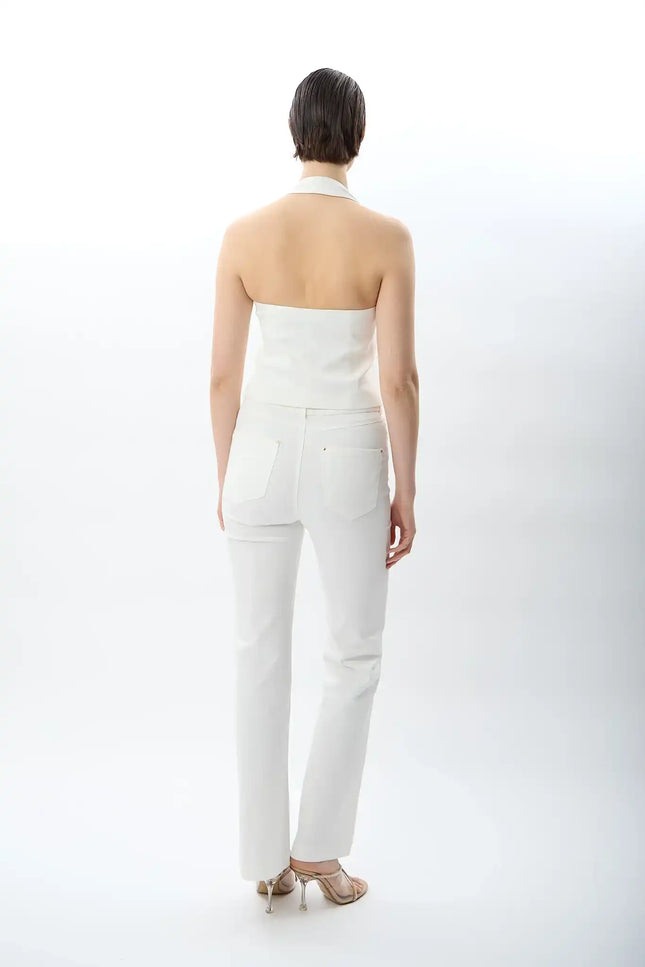 Yüksek Bel Pantolon (Ekru)