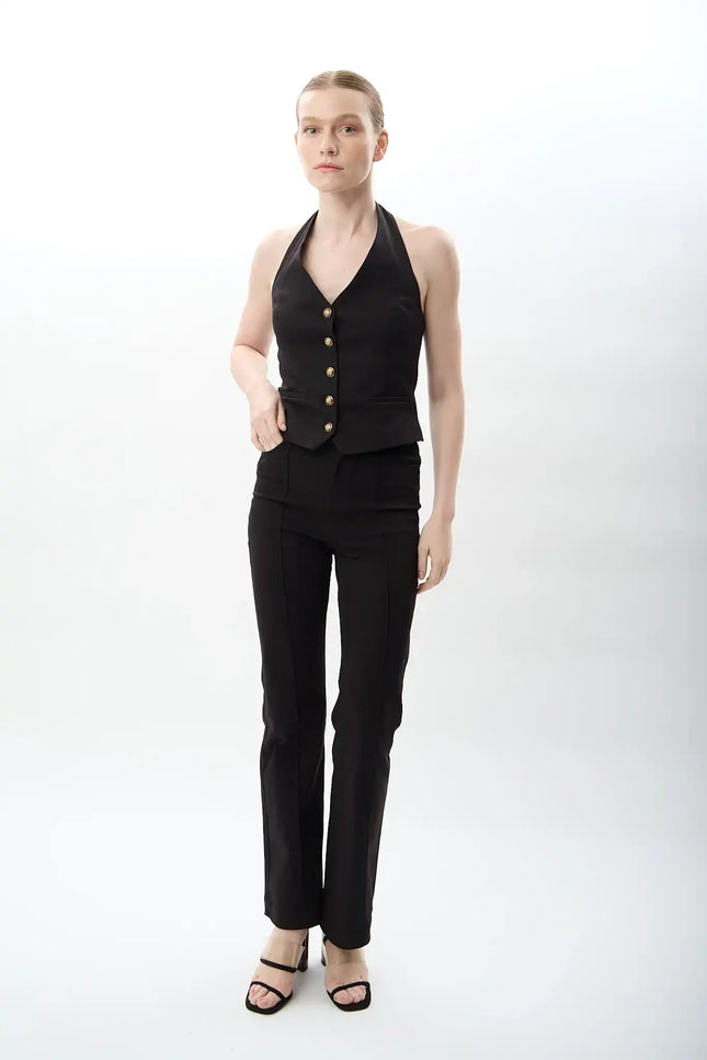 Yüksek Bel Pantolon(Siyah)