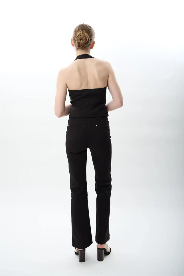 Yüksek Bel Pantolon(Siyah)