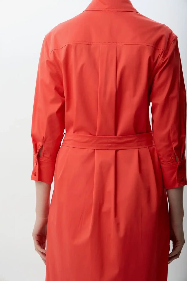 Taş Detaylı Gömlek Elbise (Gül Kurusu)