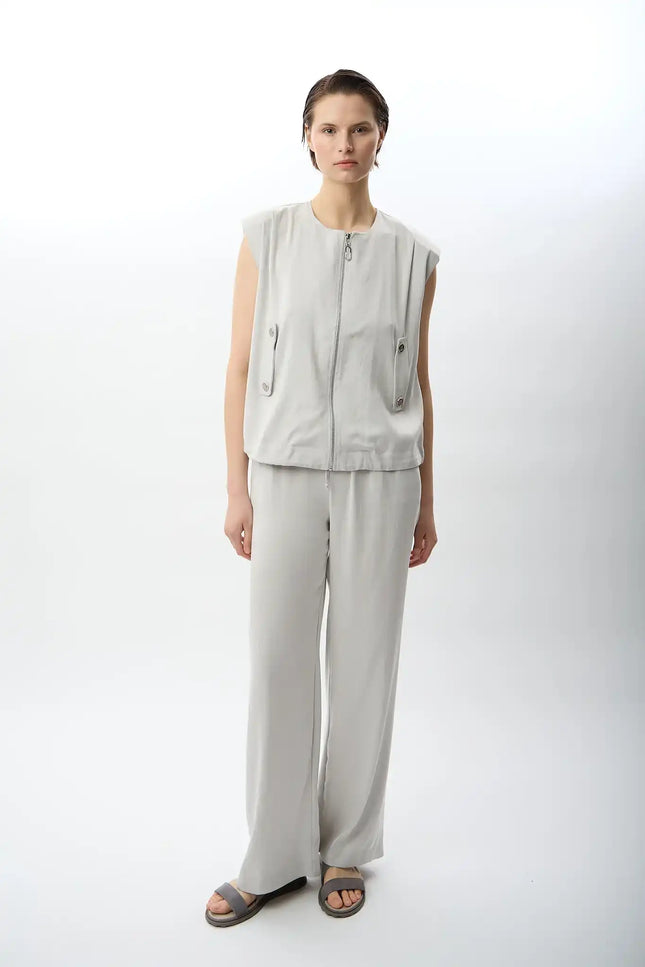 Geniş Paça Rahat Pantolon (Gri)