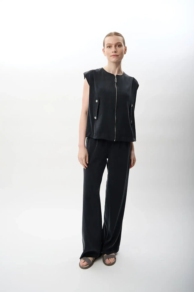 Geniş Paça Rahat Pantolon (Lacivert)