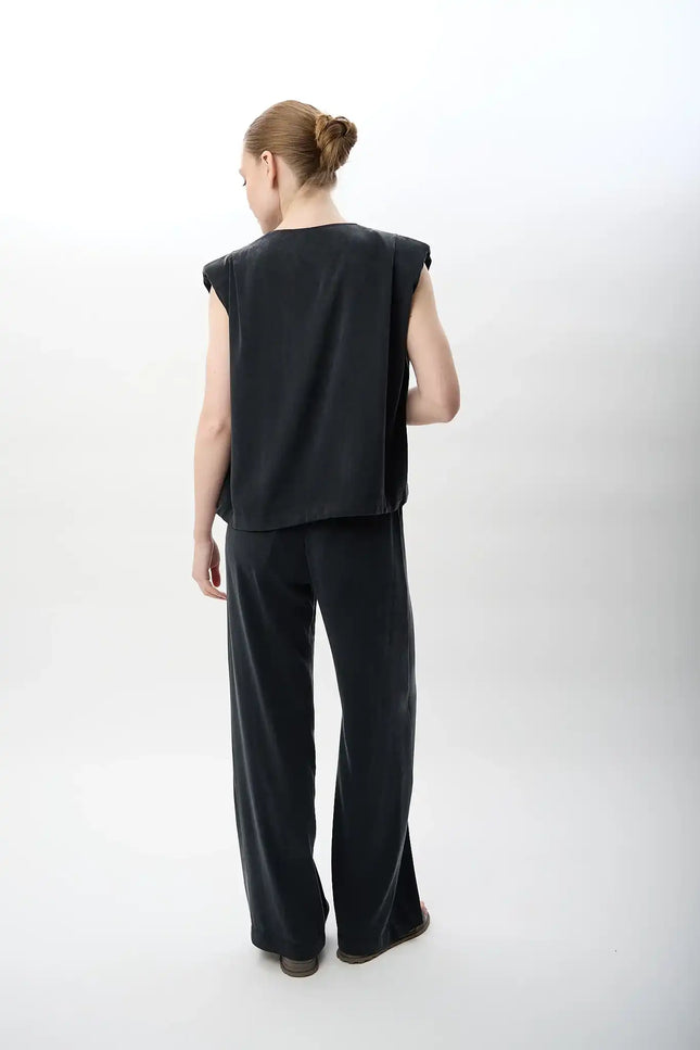 Geniş Paça Rahat Pantolon (Lacivert)