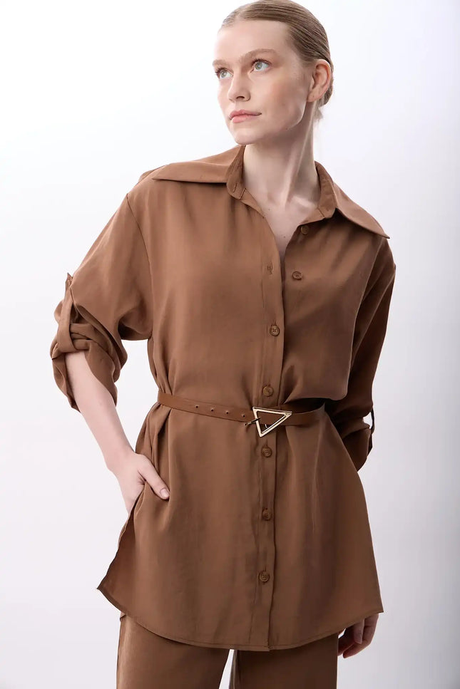 Bol Kesim Pantolon (Kahverengi)