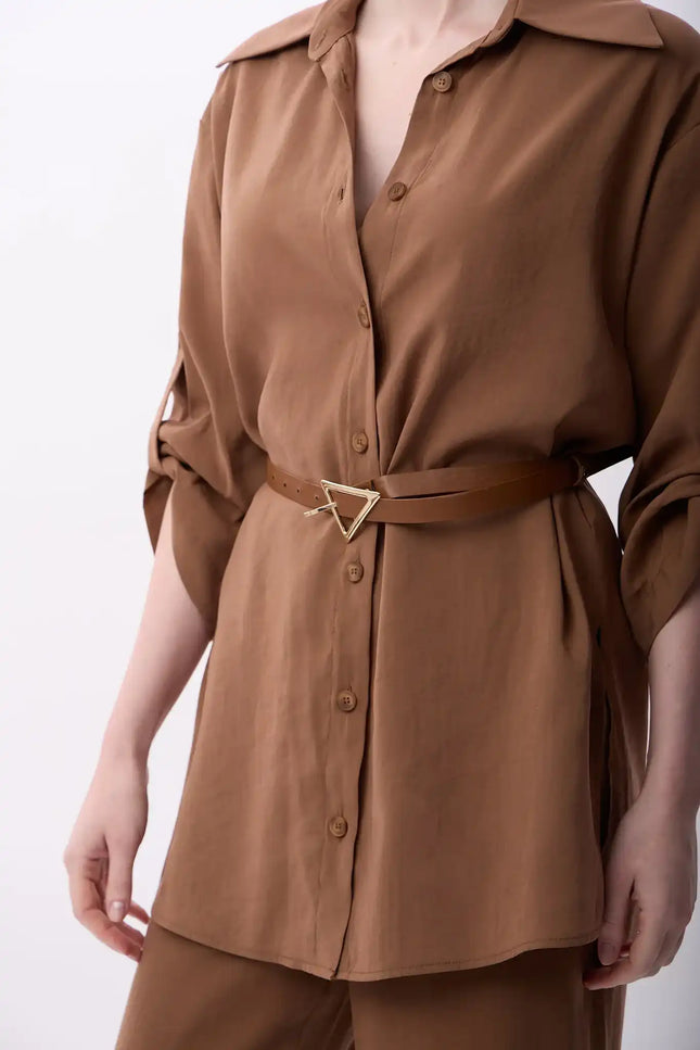 Bol Kesim Pantolon (Kahverengi)