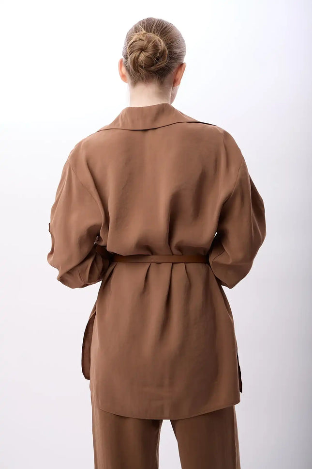 Bol Kesim Pantolon (Kahverengi)