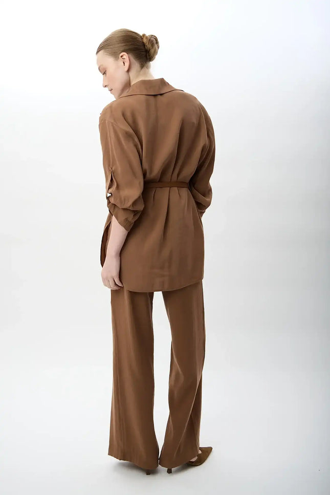 Bol Kesim Pantolon (Kahverengi)