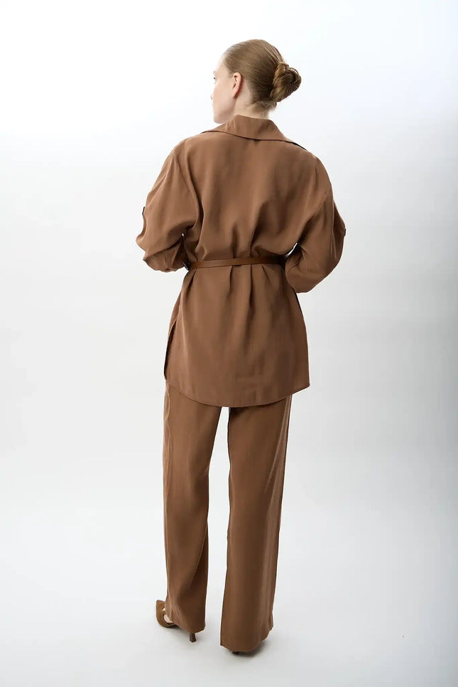 Bol Kesim Pantolon (Kahverengi)