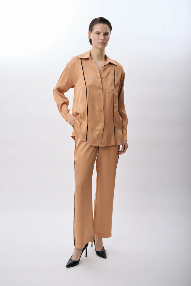 Bol Paça Rahat Kesim Pantolon (Bakır)