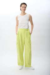 Kemerli Salaş Pantolon (Yeşil)