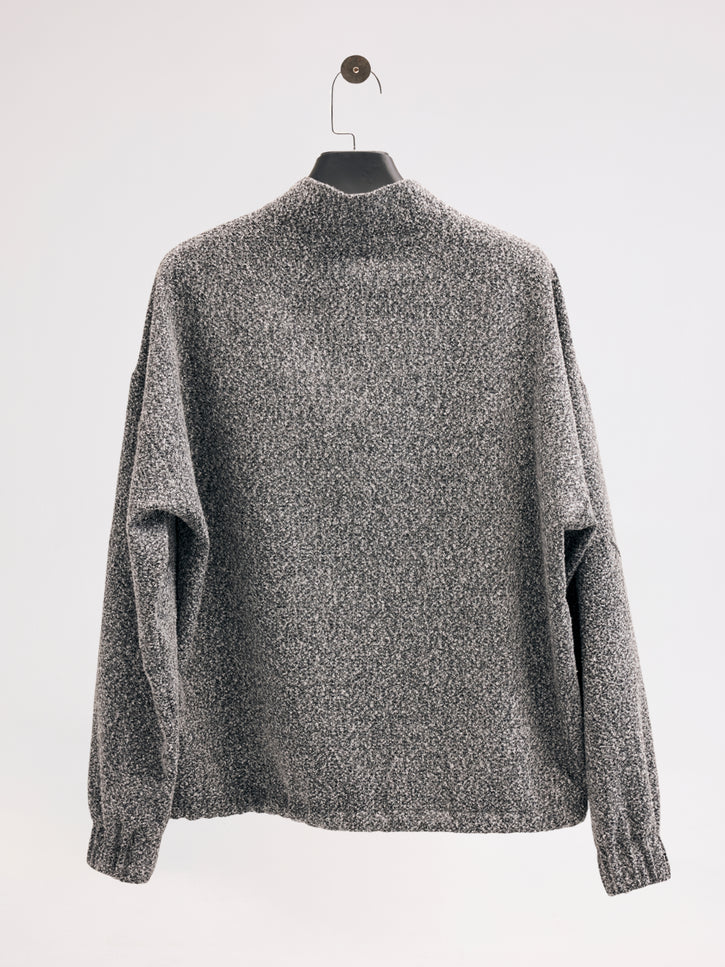 Fermuarlı Sweatshirt (Gri)
