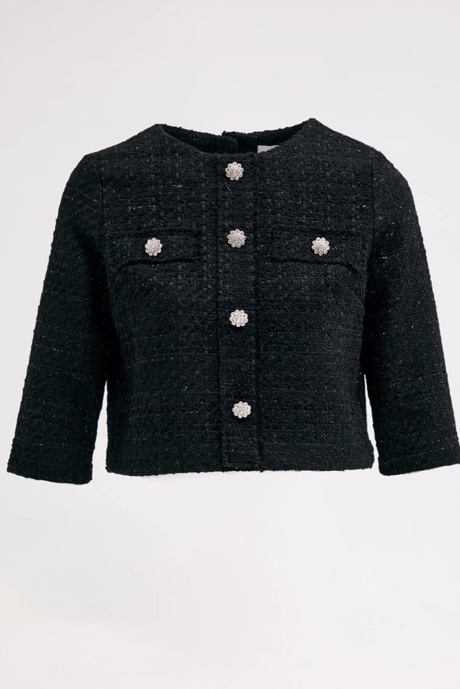 Ceket Elbise İkili Siyah Takım