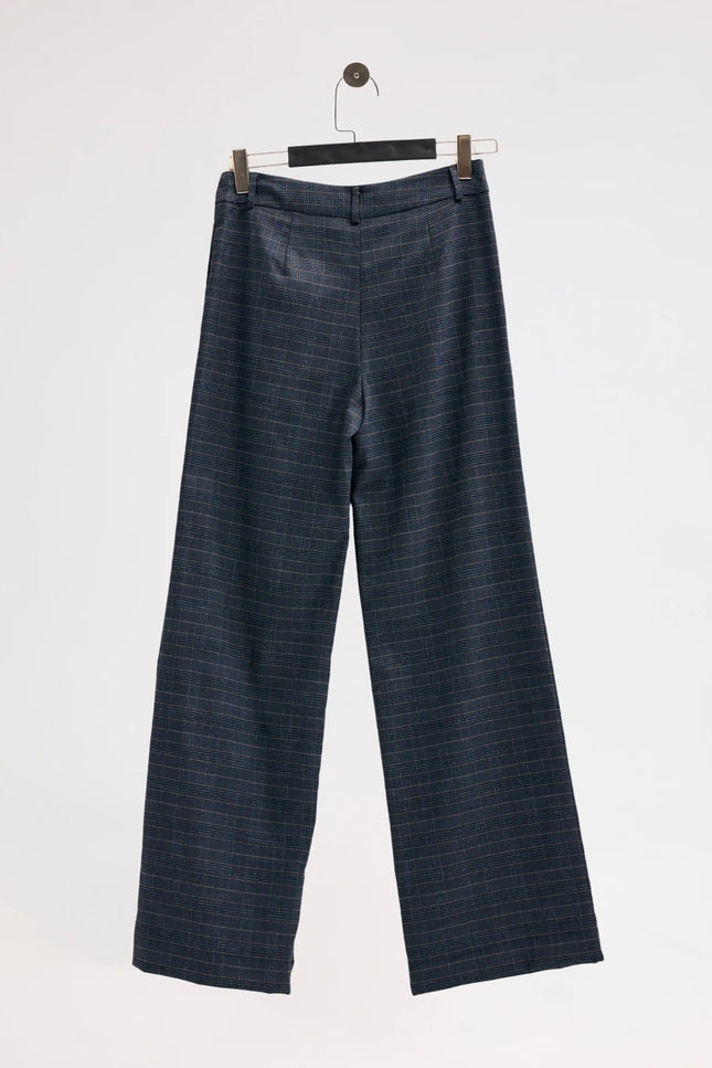 Ekose Lacivert Pantolon