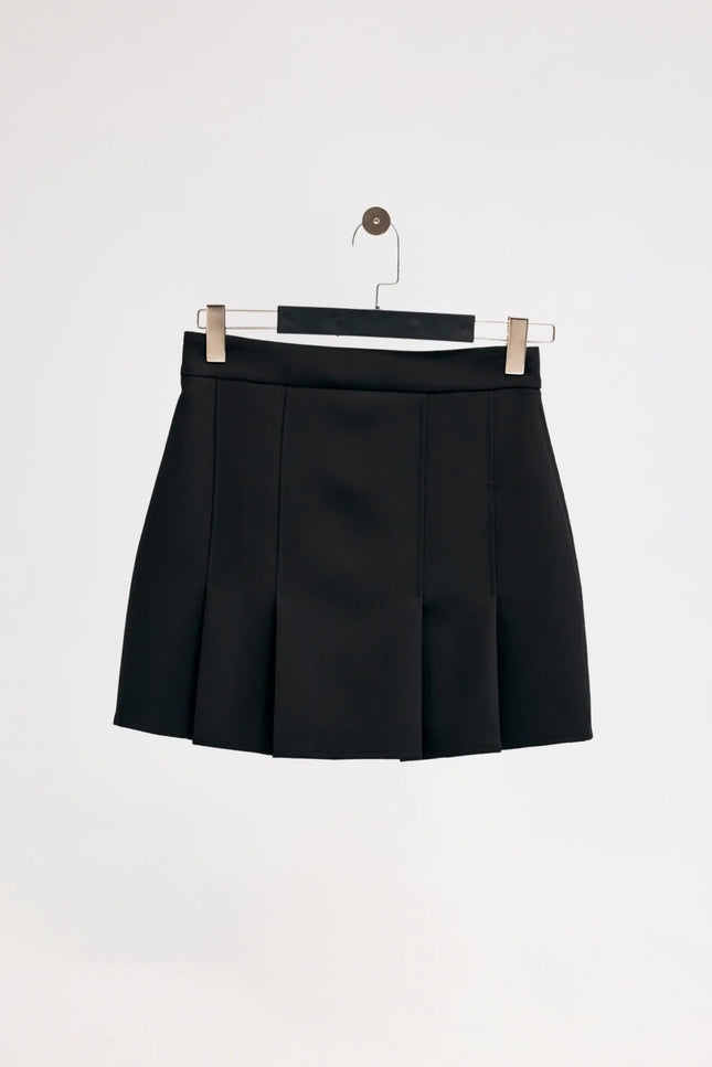 Fermuarlı Siyah Etek