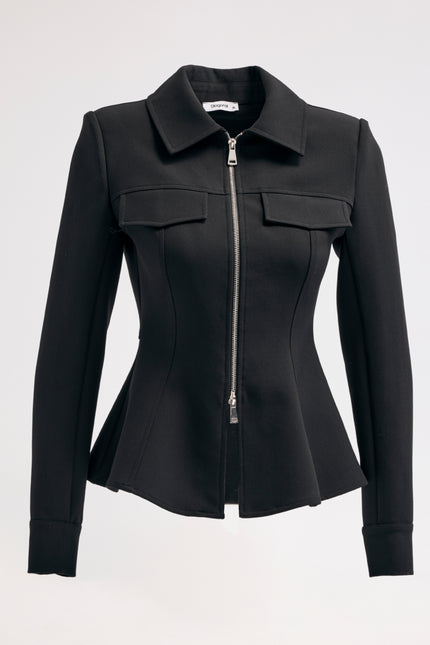 Fermuarlı Blazer Ceket
