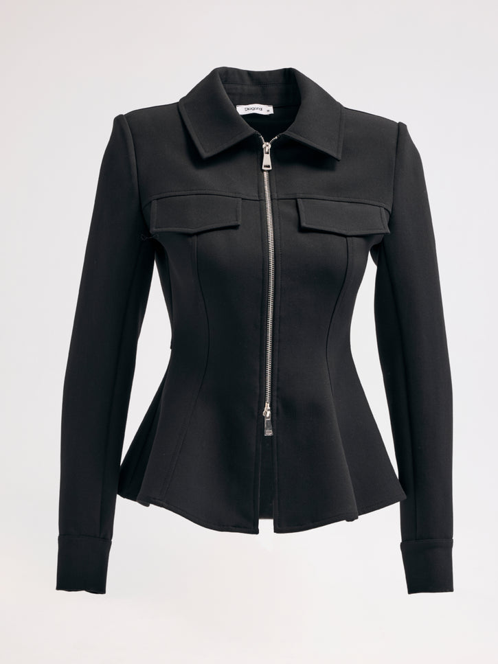 Fermuarlı Blazer Ceket