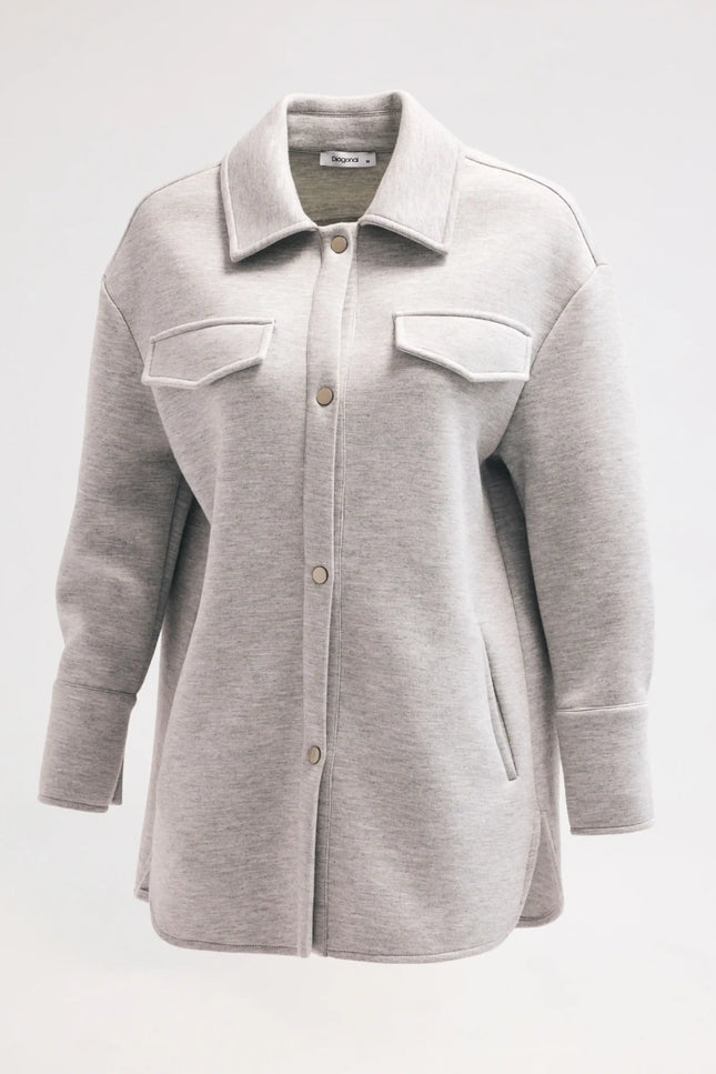 Metal Düğmeli Gri Ceket