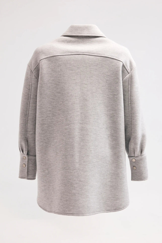 Metal Düğmeli Gri Ceket