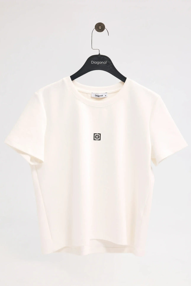 Yuvarlak Yaka Ekru Tişört
