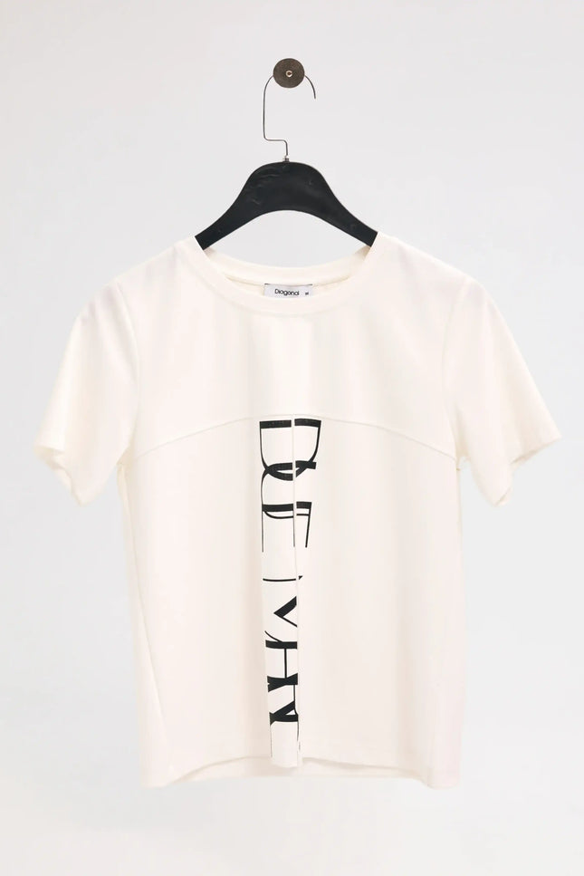 DUE MARE Ekru Tişört