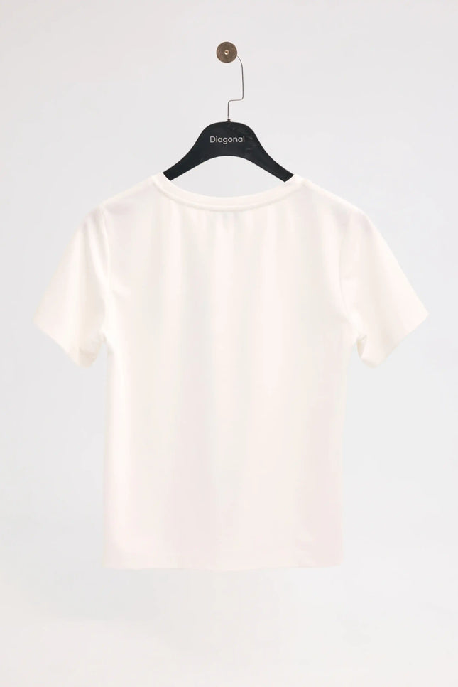 DUE MARE Ekru Tişört