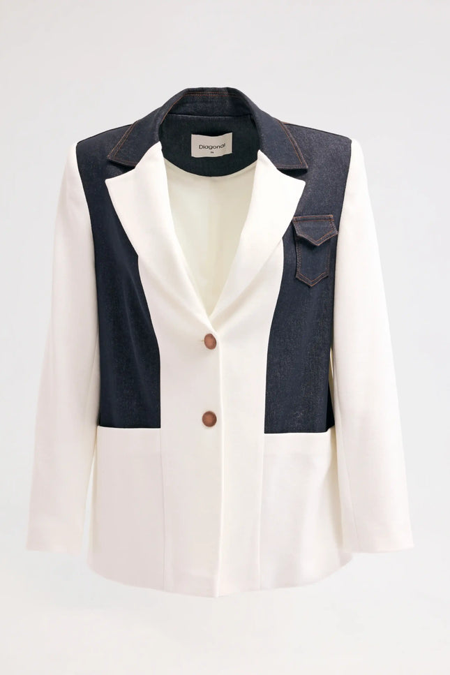 Ceket Pantolon Ekru Takım