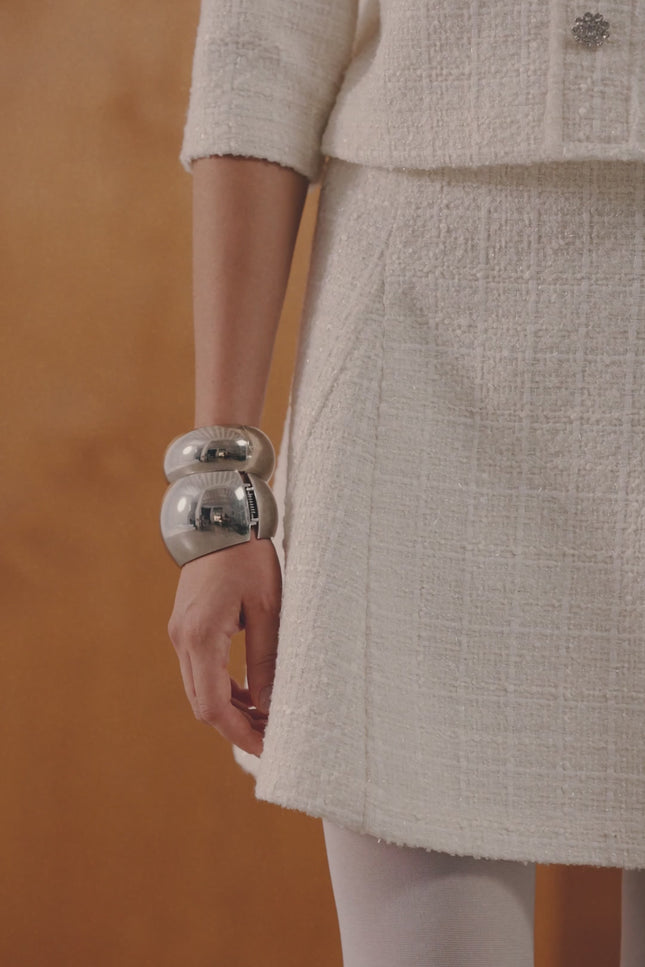 Ceket Elbise İkili Ekru Takım