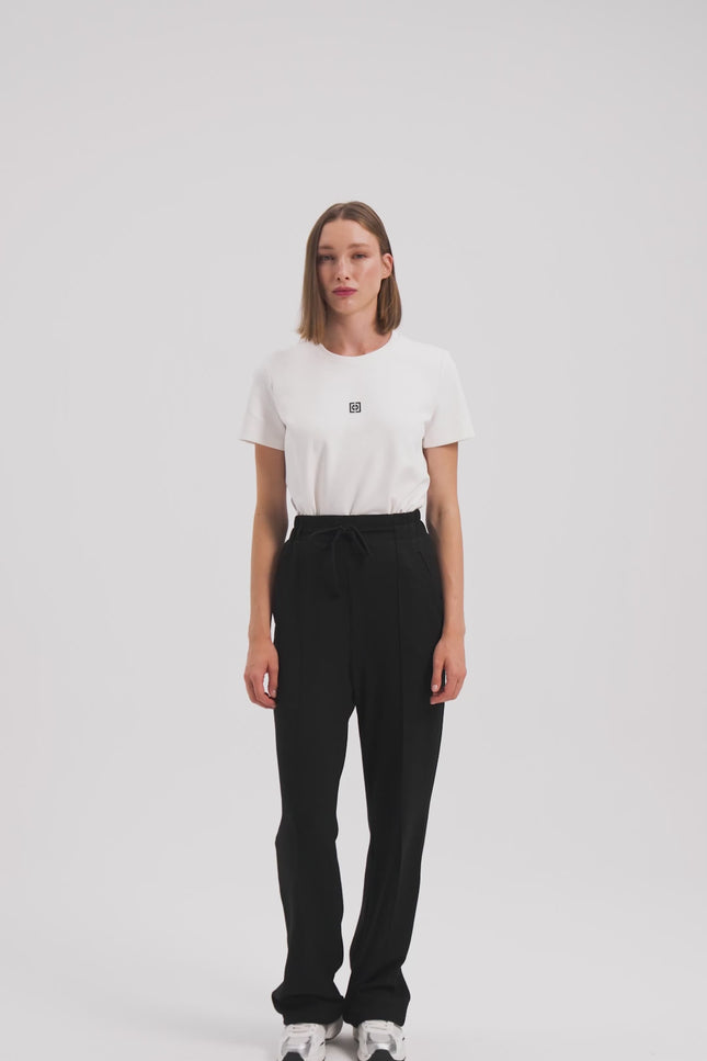 Yuvarlak Yaka Ekru Tişört