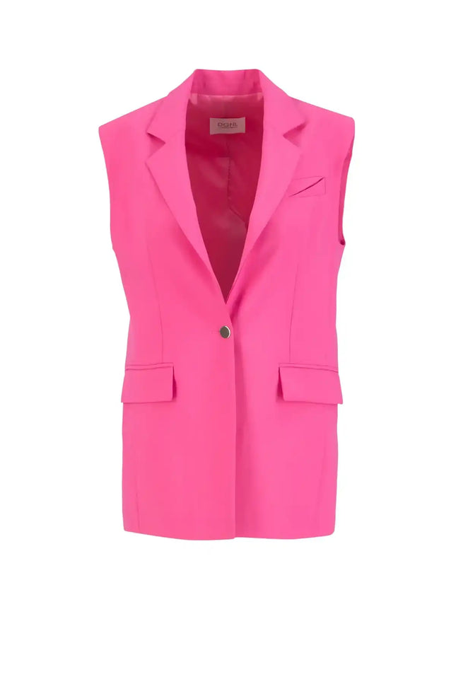 Uzun Fuşya Yelek