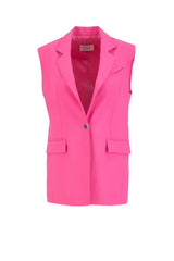 Uzun Fuşya Yelek