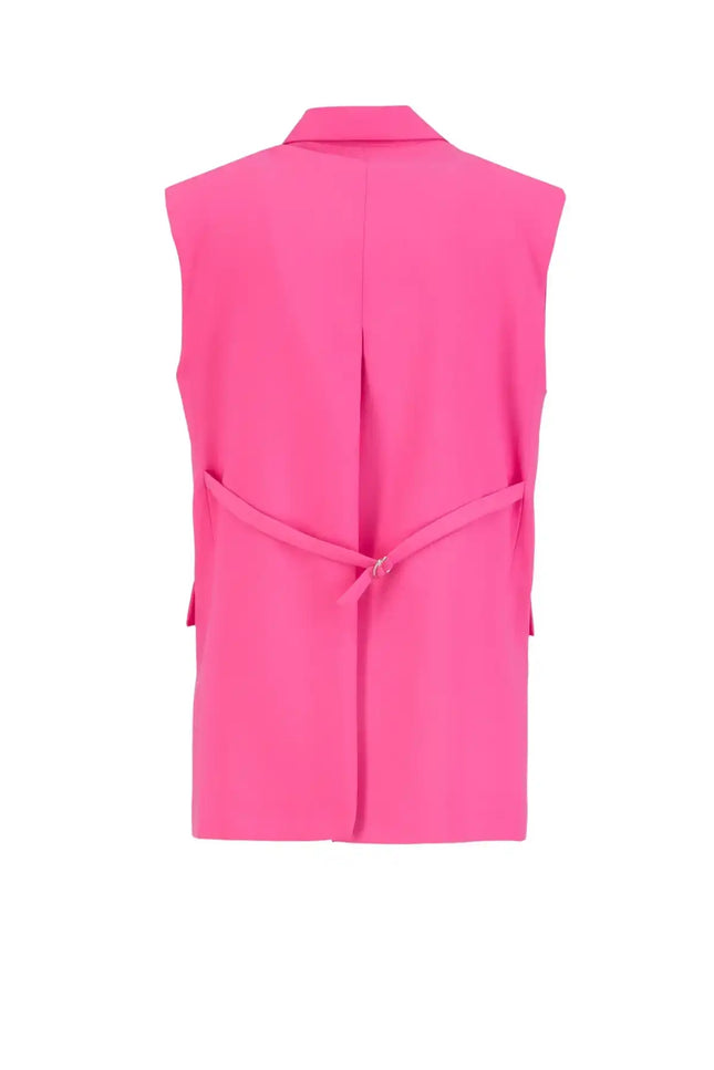 Uzun Fuşya Yelek
